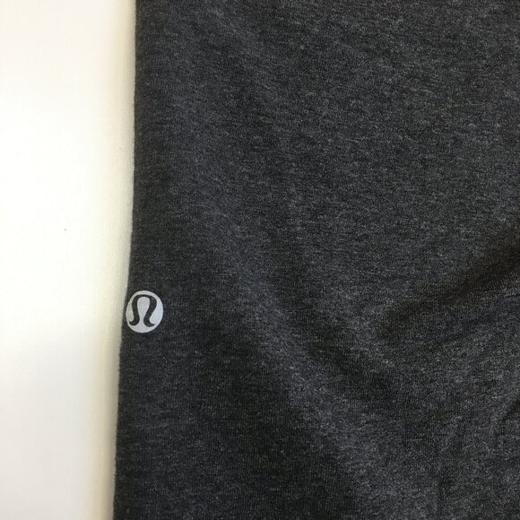 LULULEMON Athletica Gray Charcoal Adjustable Hem Wide Leg Pull On Crop Pant - Picture 10 of 11